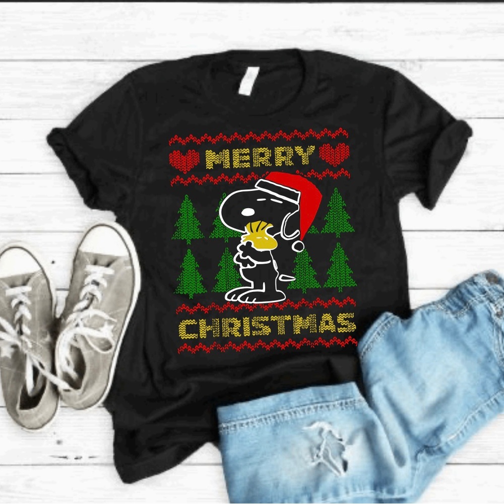 Snoopy merry Christmas t-shirt unisex - Picture 1 of 3